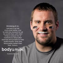 Body by Milk advertisement, Super Bowl XLIII ad campaign. 