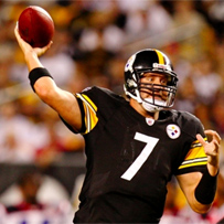 Ben against the Buffalo Bills.