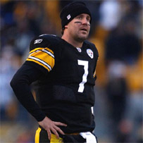 Ben on the sideline during the final minutes of the fourth quarter.